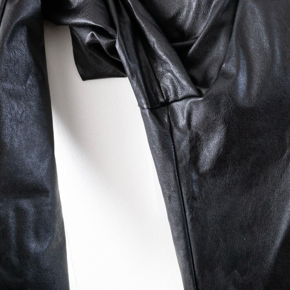 Commando Faux Leather High-Rise Full Length Black Leggings Women's Size Medium - Picture 6 of 10